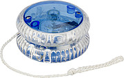 Plastic light-up yo yo.Cobalt blue