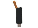 Plastic slide-out USB