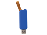 Plastic slide-out USB
