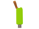 Plastic slide-out USB