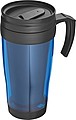 Plastic thermal travel mug – 0.4 l, blue