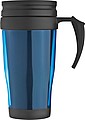 Plastic thermal travel mug – 0.4 l, blue