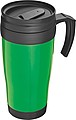 Plastic thermal travel mug – 0.4 l, green