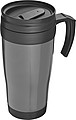 Plastic thermal travel mug – 0.4 l, grey