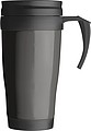 Plastic thermal travel mug – 0.4 l, grey