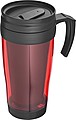 Plastic thermal travel mug – 0.4 l, red
