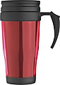 Plastic thermal travel mug – 0.4 l, red