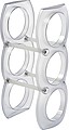 Plastic wine rack for three bottles, white