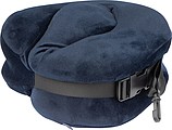 Plush neck pillow with closure band