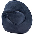 Plush neck pillow with closure band