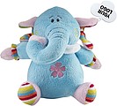 Plush toy elephant.Pale blue