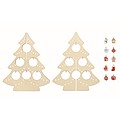 Plywood silhouette Christmas tree