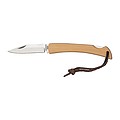 Pocket knife with bamboo bowls and hanging loop