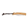 Pocket knife with bamboo bowls and hanging loop