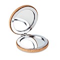 Pocket mirror with cork cover