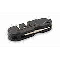 Pocket-sized knife sharpener, black