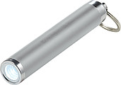 Pocket-sized LED flashlight with key ring.