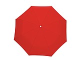 Pocket umbrella with a carrying loop integrated in the handle,colour red