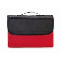 Polar fleece picnic blanket, red