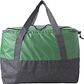 Polycanvas (600D) cooler bag with PEVA interior lining and adjustable straps.