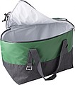 Polycanvas (600D) cooler bag with PEVA interior lining and adjustable straps.