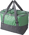 Polycanvas (600D) cooler bag with PEVA interior lining and adjustable straps.