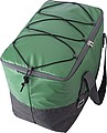 Polycanvas (600D) cooler bag with PEVA interior lining and adjustable straps.