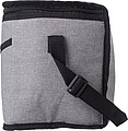 Polycanvas (600D) cooler bag with PEVA interior lining.
