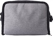 Polycanvas (600D) cooler bag with PEVA interior lining.