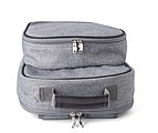 Polycanvas (600D) picnic cooler backpack with aluminium foil lining.