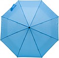 Polyester (170T) automatic open and close umbrella with eight panels.