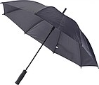 Polyester (170T) automatic umbrella with eight panels. Metal and fibreglass frame and EVA handle.