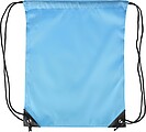 Polyester (210D) drawstring backpack, light blue