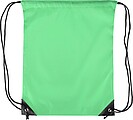 Polyester (210D) drawstring backpack, light green