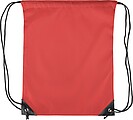 Polyester (210D) drawstring backpack, red