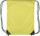 Polyester (210D) drawstring backpack, yellow