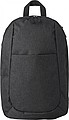Polyester (300D) backpack, with main compartment, front pocket and interior pocket.