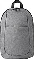 Polyester (300D) backpack, with main compartment, front pocket and interior pocket.