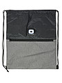Polyester (300D) drawstring backpack with light