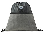 Polyester (300D) drawstring backpack with light