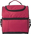 Polyester (600D) cooler bag with PEVA lining on the interior.