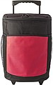 Polyester (600D) cooler trolley bag with extendable handle and 2 wheels.