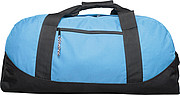 Polyester (600D) sports bag with front zipped pocket and adjustable shoulder strap.