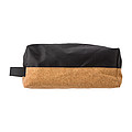 Polyester and cork toilet bag