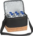 Polyester cooler bag with cork bottom