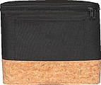 Polyester cooler bag with cork bottom