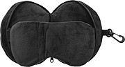 Polytester travel pillow, black