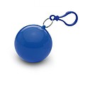 Poncho in round container, blue