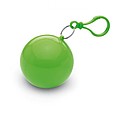 Poncho in round container, lime