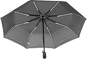 Pongee (180T) automatic, foldable umbrella with eight panels.